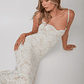 Must Be Love Lace Maxi Dress White - thumbnail 3