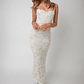 Must Be Love Lace Maxi Dress White - thumbnail 5