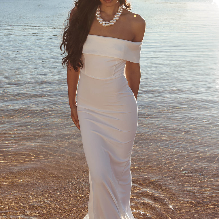 Southern Star Oversized Bow Maxi Dress Ivory 3