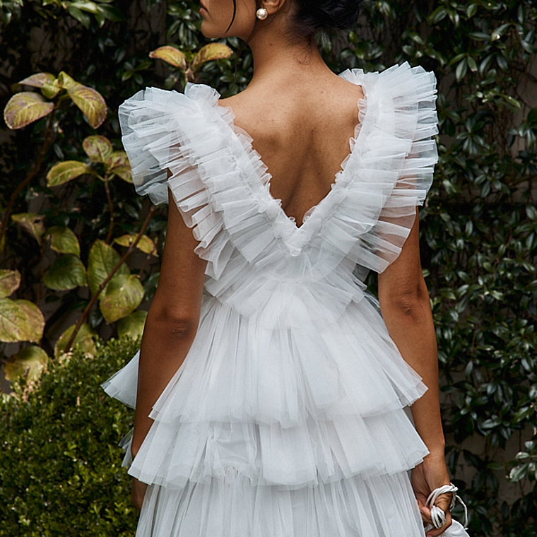 Froufrou Layered Tulle Mini Dress White 3