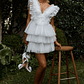 Froufrou Layered Tulle Mini Dress White - thumbnail 4
