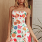 Chamberlain Scallop Trim Mini Dress Fruit - thumbnail 1
