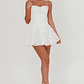 Endearing Embroidered Mesh Mini Dress White - thumbnail 4