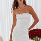Must Be Love Lace Mini Dress White - thumbnail 3