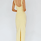Shenae Piping Trim Maxi Dress Lemon - thumbnail 2