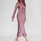 Loveland Cowl Back Midi Dress Grape - thumbnail 2