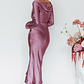 Loveland Cowl Back Midi Dress Grape - thumbnail 3