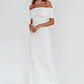 Cruising Sunset Off Shoulder Dress Off White - thumbnail 6
