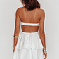 Behati Tiered Layer Strapless Dress White - thumbnail 2
