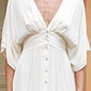 Paradise Found V-Neck Button Maxi Dress Natural - thumbnail 5