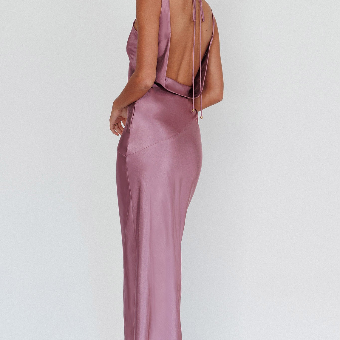 Cassiopeia Open Back Maxi Dress Grape 2