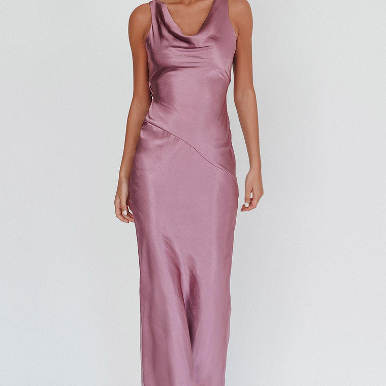 Cassiopeia Open Back Maxi Dress Grape 3