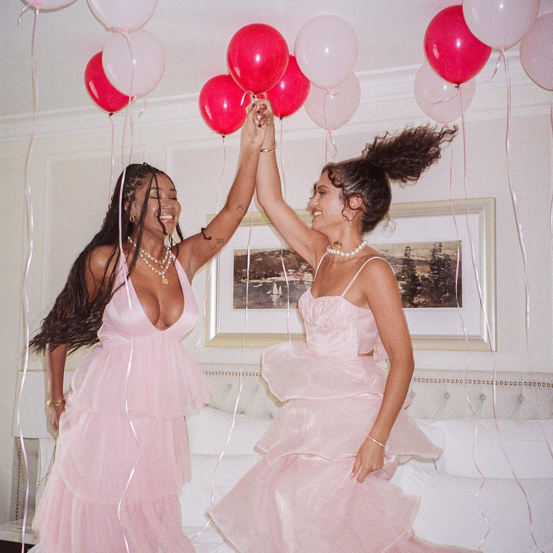 Provence Bloom Tiered Midi Dress Blush 2