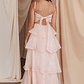 Provence Bloom Tiered Midi Dress Blush - thumbnail 3
