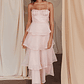 Provence Bloom Tiered Midi Dress Blush - thumbnail 6