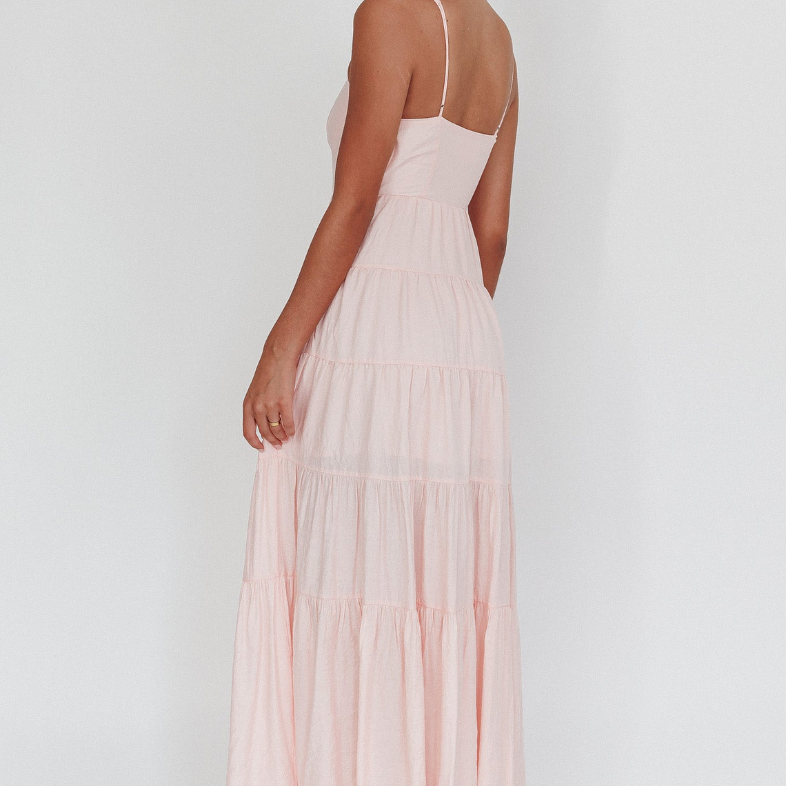 Main Attraction Cami Strap Maxi Dress Blush 2