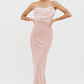 Karaline Strapless Bust Accent Maxi Dress Blush - thumbnail 3