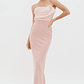 Karaline Strapless Bust Accent Maxi Dress Blush - thumbnail 5