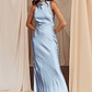 Moonlight Mirage Criss-Cross Back Maxi Dress Blue - thumbnail 5
