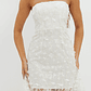 Lacynda Strapless Embellished Mini Dress White - thumbnail 4