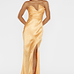 Blaise Asymmetric Neckline Maxi Dress Apricot - thumbnail 5