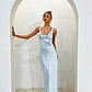 Sitara Tied Back Maxi Dress Blue - thumbnail 2