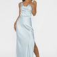 Sitara Tied Back Maxi Dress Blue - thumbnail 6