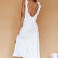 Alba Frill Trim Midi Dress White - thumbnail 3