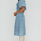 Elias Puff Sleeve Midi Dress Denim - thumbnail 2