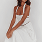 Rune Backless Maxi Dress White - thumbnail 1