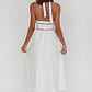 Rune Backless Maxi Dress White - thumbnail 4
