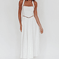 Rune Backless Maxi Dress White - thumbnail 7