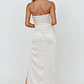 Winter Moon Strapless Lace Trim Midi Dress Champagne - thumbnail 2