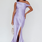 Etienne Off-Shoulder Halter Midi Dress Lilac - thumbnail 1
