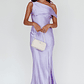 Etienne Off-Shoulder Halter Midi Dress Lilac - thumbnail 3