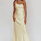 Carmel One-Shoulder Sash Maxi Dress Butter - thumbnail 4