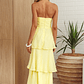 Top It Off Strapless Frill Trim Maxi Dress Butter - thumbnail 2