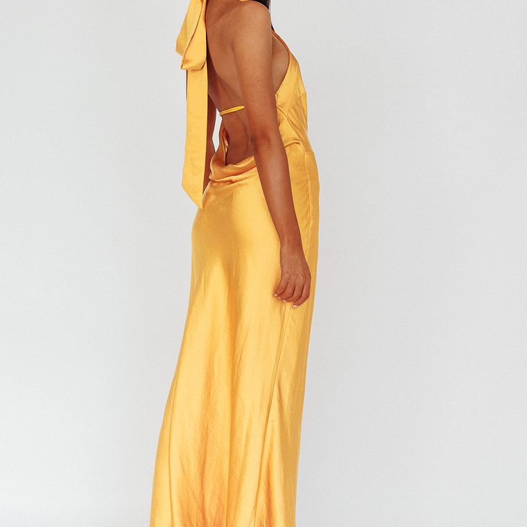 Italia Azure Crossover Halterneck Maxi Dress Sun 5