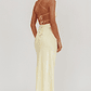 Dolce Life Backless Satin Maxi Dress Butter - thumbnail 2