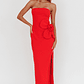 No Competition Oversized Flower Maxi Dress Red - thumbnail 5