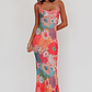 Girl Power Lace Strap Maxi Dress Pink - thumbnail 5