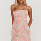 In Paris Embellished Flower Mini Dress Baby Pink - thumbnail 1