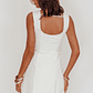 High Tide Buttoned Textured Mini Dress White - thumbnail 2