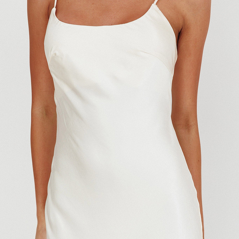 Gilded Dream Chiffon Hem Maxi Dress Oyster 3