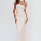 Damsel Reverse Halter Maxi Dress Oyster - thumbnail 2