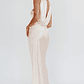 Damsel Reverse Halter Maxi Dress Oyster - thumbnail 3