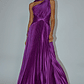 Laxmi Accordion Pleat Maxi Dress Purple - thumbnail 3