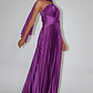 Laxmi Accordion Pleat Maxi Dress Purple - thumbnail 4