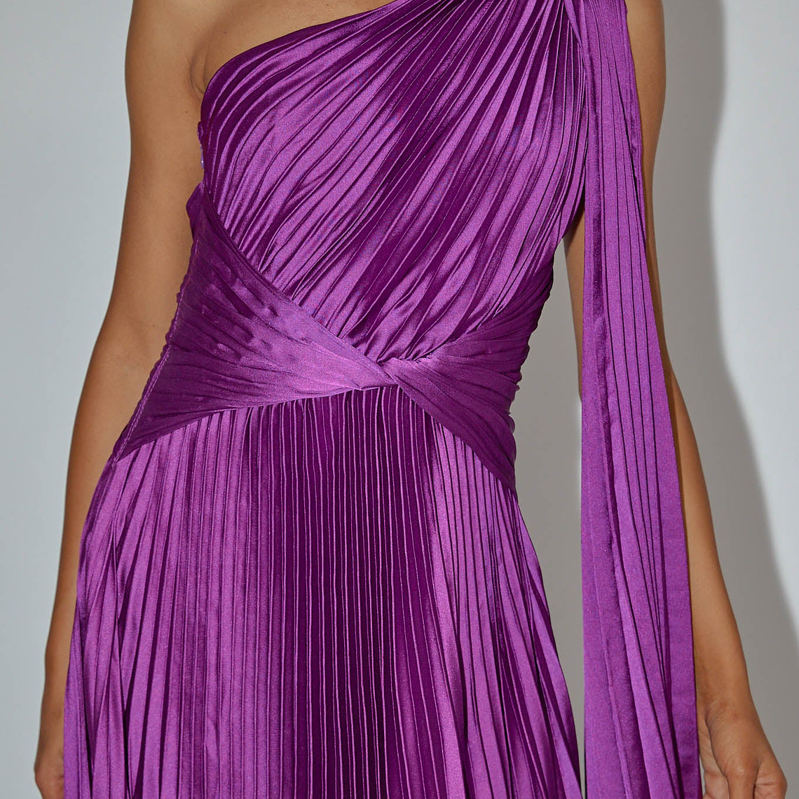 Laxmi Accordion Pleat Maxi Dress Purple 5