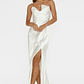 Blaise Asymmetric Neckline Maxi Dress Pearl - thumbnail 5